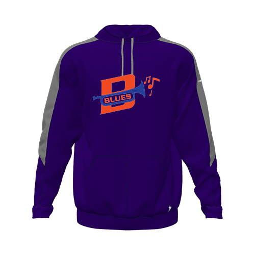 [CUS-DFW-HOOD-FLC-LSL-PUR-YXS-LOGO3] Hoodie (Youth XS, Purple, Logo 3)