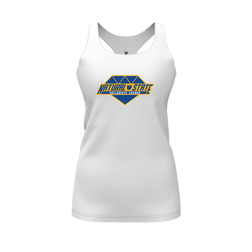 [FT0TRBWH-FYS-LOGO2] Decker Racerback Tank Top (Female Youth S, White, Logo 2)