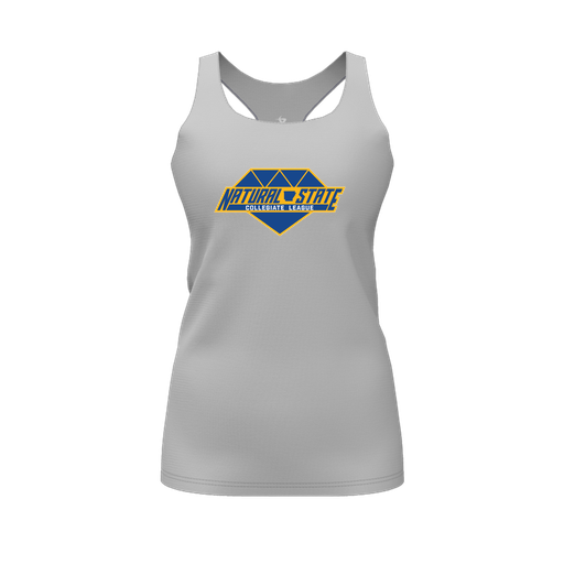 [CUS-DFW-RCBK-PER-GRY-FYS-LOGO2] Racerback Tank Top (Female Youth S, Gray, Logo 2)
