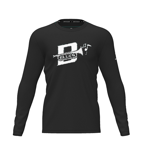 [CUS-DRIF-TEES-PER-CNK-LSL-BLK-YXS-LOGO3] Dri Fit Performance T-Shirt (Youth XS, Black, Logo 3, Long Sleeve)