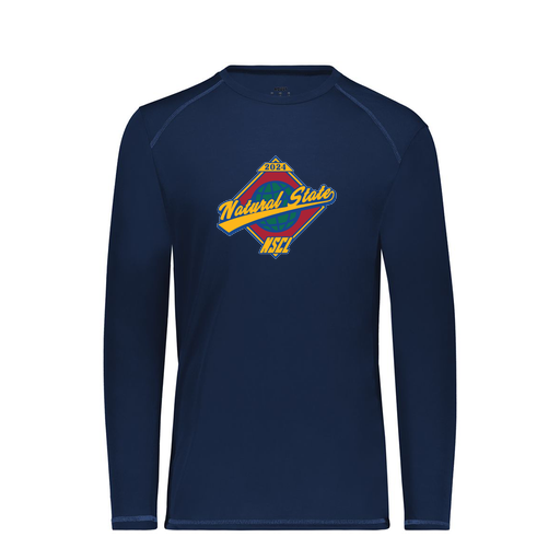 [6845.065.S-LOGO1] Men's SoftTouch Long Sleeve (Adult S, Navy, Logo 1)