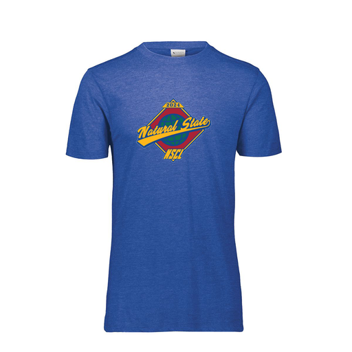 [FTSCUBRY-YS-LOGO1] Decker Youth Tri-Blend T-Shirt - Short Sleeve (Youth S, Royal, Logo 1)