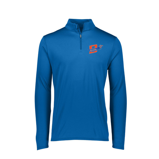 [FTLQFLRY-FAXS-LOGO3] Ladies Flex-Lite 1/4 Zip Shirt (Female Adult XS, Royal, Logo 3)