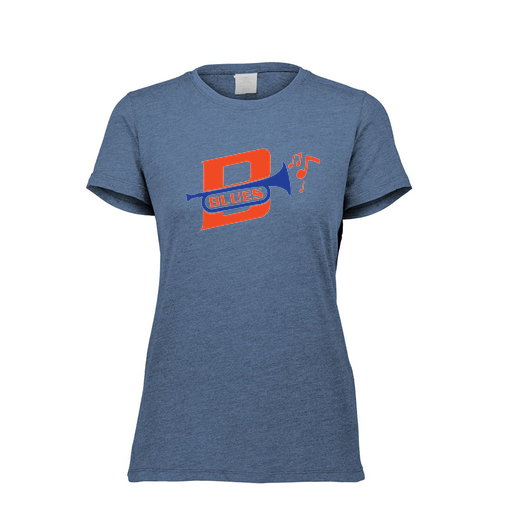 [FTSCUBNV-FAXS-LOGO3] Decker Women's Tri-Blend T-Shirt - Short Sleeve (Female Adult XS, Navy, Logo 3)