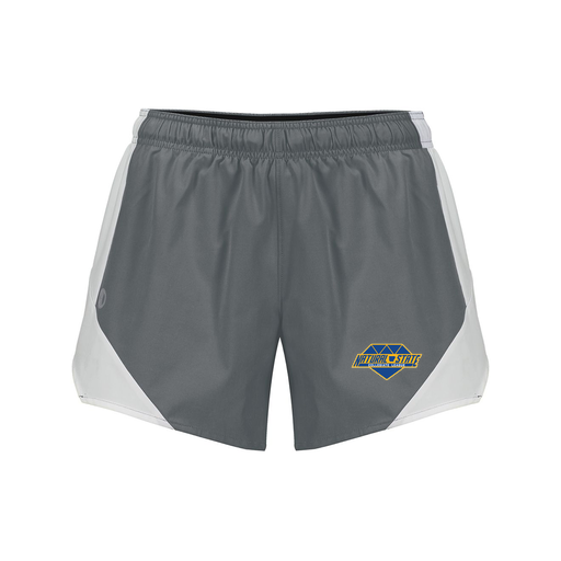 [229489.R04.S-LOGO2] Girls Olympus Shorts (Female Youth S, Gray, Logo 2)