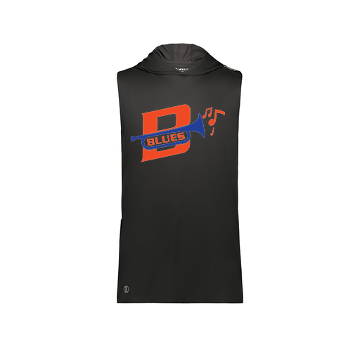 [222590.080.XS-LOGO3] Men's CoolDry Sleeveless Hoodie (Adult XS, Black, Logo 3)