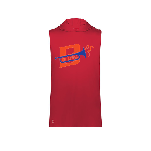 [222590.083.XS-LOGO3] Men's CoolDry Sleeveless Hoodie (Adult XS, Red, Logo 3)