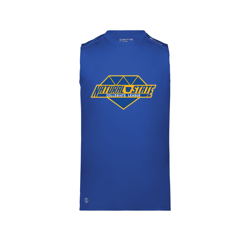 [222593.060.S-LOGO2] Men's CoolDry TankTop (Adult S, Royal, Logo 2)