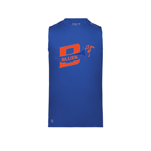 [222593.060.S-LOGO3] Men's CoolDry TankTop (Adult S, Royal, Logo 3)