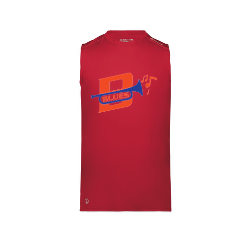 [222593.083.S-LOGO3] Men's CoolDry TankTop (Adult S, Red, Logo 3)
