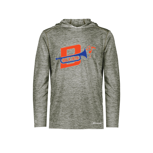 [FOLHCGGY-YS-LOGO3] Decker Youth Charge Hoodie (Youth S, Gray, Logo 3)