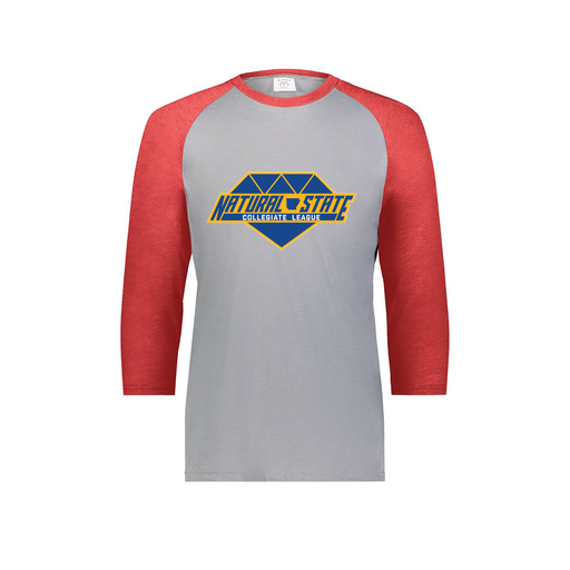 [6880.27V.S-LOGO2] Youth Vintage 3/4 T-Shirt (Youth S, Red, Logo 2)