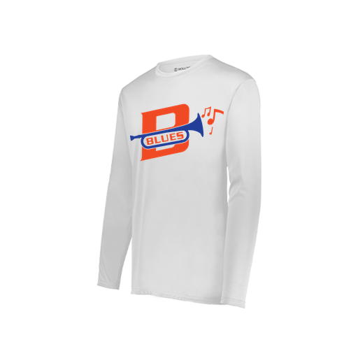 [222822.005.XS-LOGO3] Men's LS Smooth Sport Shirt (Adult XS, White, Logo 3)