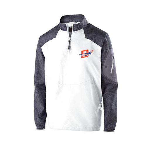 [229155.H04.XS-LOGO3] Men's Raider LS Pullover (Adult XS, White, Logo 3)