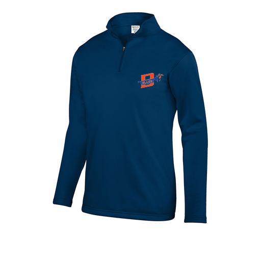 [FOLQFFNV-YS-LOGO3] Decker Youth FlexFleece 1/4 Zip (Youth S, Navy, Logo 3)