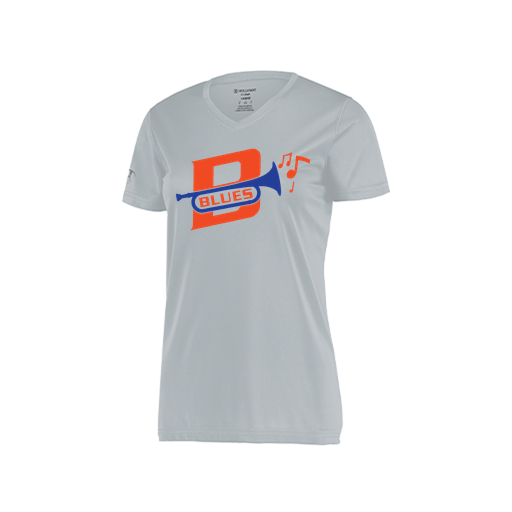 [222820.099.S-LOGO3] Ladies Movement Dri Fit Shirt (Female Adult S, Silver, Logo 3)